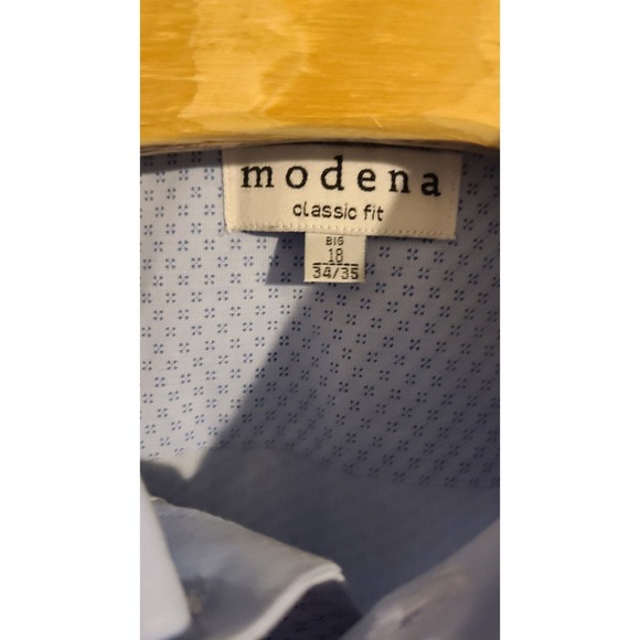 Modena Dress‎ Shirt Size 18 34/35 French Cuffs - Picture 3 of 3